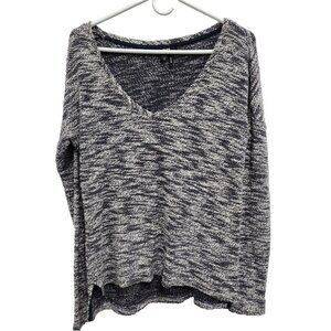 PAIGE Black and White V-Neck Sweater